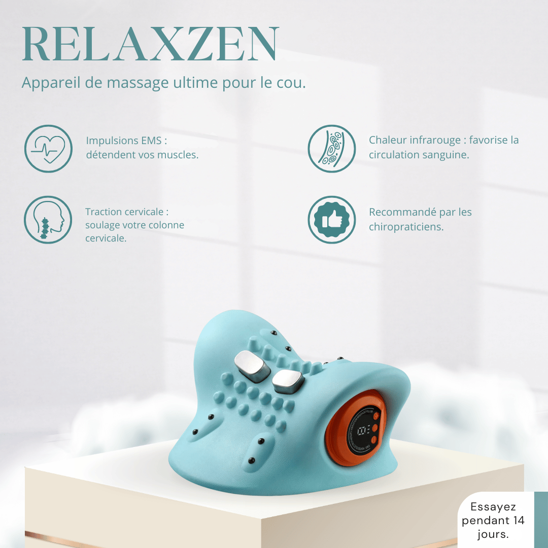 RelaxZen™ - Ultimatives Massagegerät für den Nacken.